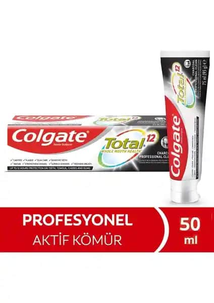 Colgate Total Charcoal Kömürlü Diş Macunu ile Günlük Ağız Bakımında Etkili Temizlik ve Beyazlatma