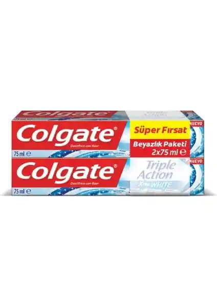 Colgate Triple Action Extra White Diş Macunu: Günlük Temizlik ve Beyazlatma Özellikleri