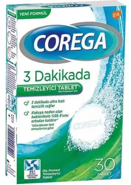 Corega 3 Dakikada Protez Temizleyici Tabletleri ile Hijyen ve Estetik Kolayca Sağlanır