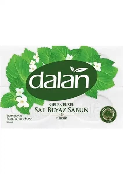 Dalan Geleneksel Saf Beyaz Sabun 4'lü 500 gr doğal içeriklerle temizlik ve cilt bakımı için ideal