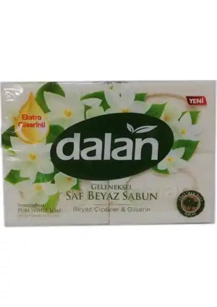 Dalan Zeytinyağlı Beyaz Banyo Sabunu 150g x 4 Doğal Temizlik ve Çok Amaçlı Kullanım