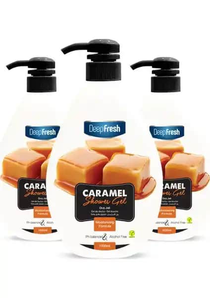 Deep Fresh Karamel Duş Jeli Seti: Uzun Süreli Kullanım ve Hoş Koku Sağlayan Cilt Temizliği