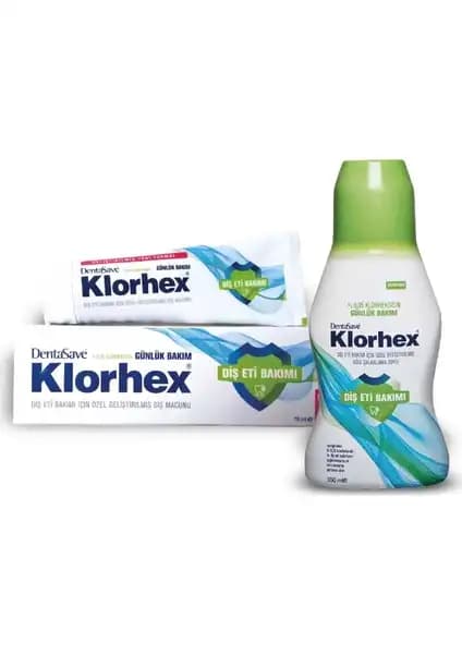 Dentasave Klorhex Günlük Diş ve Ağız Bakım Seti Sağlıklı Gülüşler İçin Uygun ve Güvenilir Bir Seçenektir