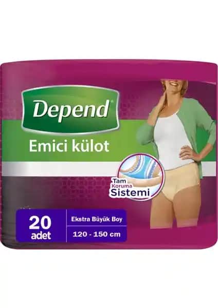 Depend Emici Külot Lohusa Pedi Kadınlar İçin Yüksek Emicilik ve Konfor Sunar