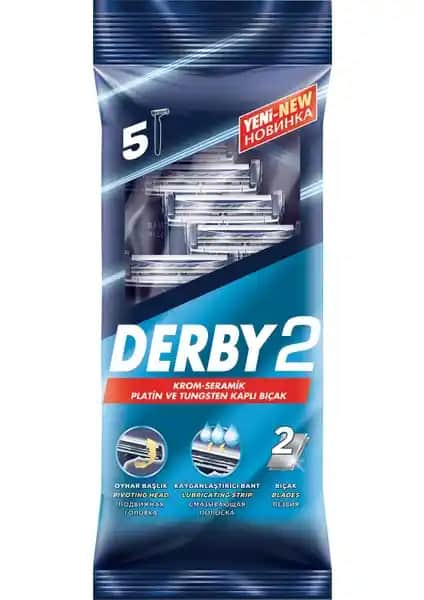 Derby 2 5'li Poşet Tıraş Seti: Konforlu ve Tahrişsiz Tıraş Deneyimi İçin İdeal