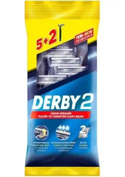 Derby 2 Tıraş Bıçağı 5+2 Poşet ile Günlük Konforlu ve Pürüzsüz Tıraş Deneyimi