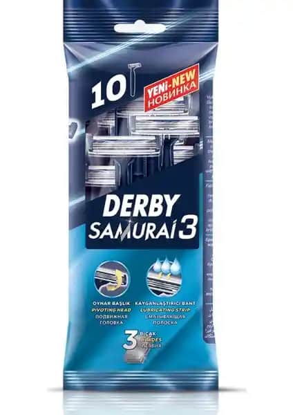 Derby Samurai 3 Bıçaklı Tıraş Bıçağı Seti: Ekonomik ve Pratik Günlük Tıraş Çözümü