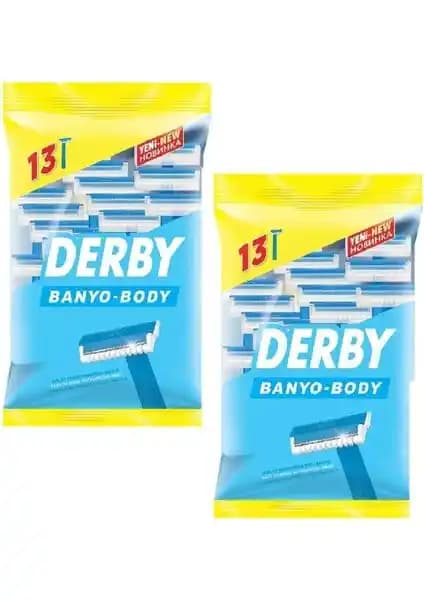 Derby Tıraş Bıçağı Banyo 10+3 Paket - Yüksek Kalite ve Uzun Ömürlü Kullanım