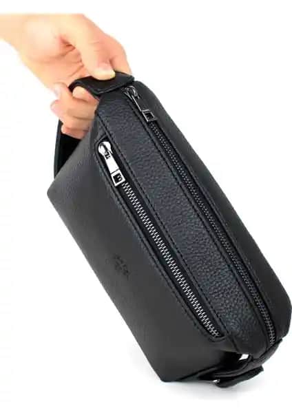 Derise Erkek Siyah El Çantası - Şık ve İşlevsel Tasarım ile Günlük ve Resmi Kullanım