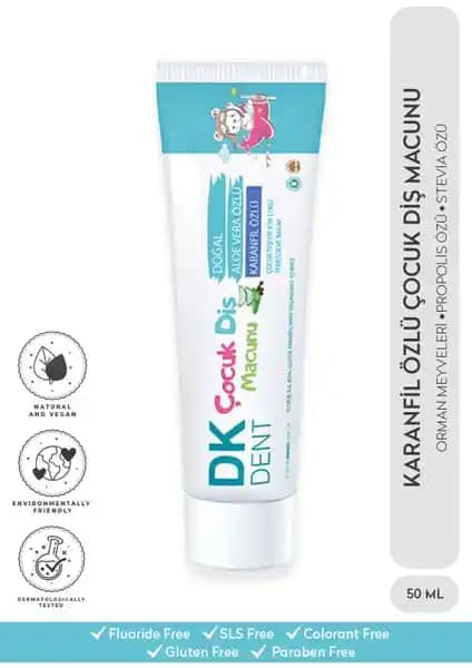 Dermokil DK Dent Aloe Vera Çocuk Diş Macunu Güvenli ve Doğal Ağız Bakımı İçin Uygun