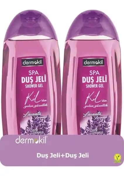 Dermokil Lavanta Duş Jeli 500 ml 2'li set doğal ve ferahlatıcı temizlik deneyimi