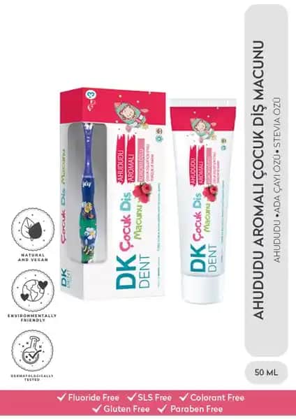 Dk Dent Ahududu Aromalı ve Adaçayı Özlü Çocuk Diş Macunu ile Güvenli ve Doğal Diş Bakımı