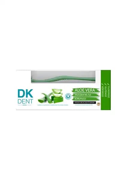 Dk Dent Aloe Vera Özlü Doğal Diş Macunu ve Fırçası Hassas Dişler İçin Güvenli Temizlik