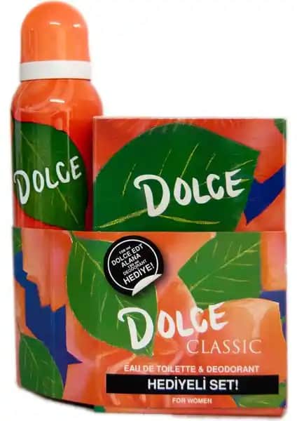 Dolce Edt 100 ml ve Deo Classic Seti Ferah ve Şık Koku Deneyimi Sunar
