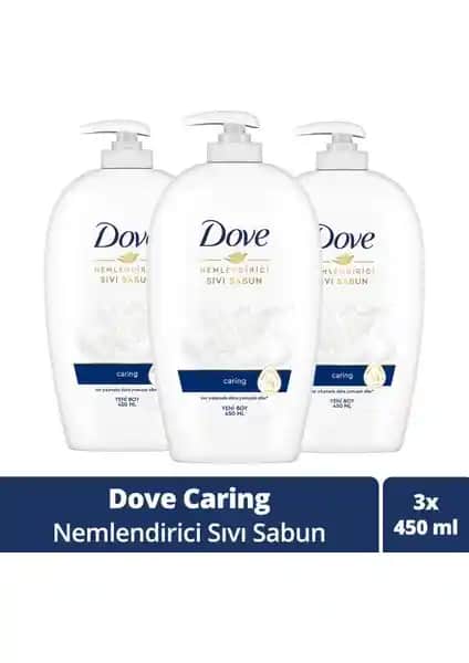 Dove Nemlendirici Sıvı Sabun Caring ile Gün Boyu Ellerinize Doğal Bakım ve Nem Sağlayın