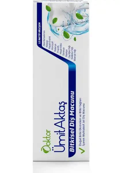 Dr. Ümit Aktaş Bitkisel Diş Macunu: Doğal İçeriklerle Güçlü Ağız ve Diş Bakımı