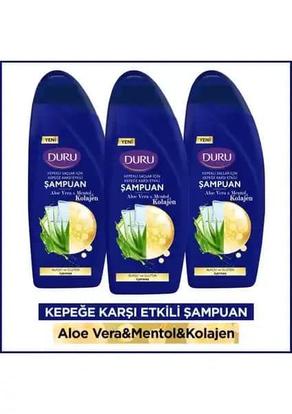 Duru Aloe Vera Mentol Kepeğe Karşı Şampuan: Saç Sağlığı ve Kepek Kontrolü İçin Güçlü Çözüm