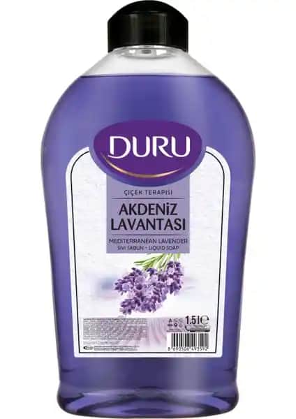 Duru Çiçek Terapisi Akdeniz Lavantası Sıvı Sabun Doğal ve Cilt Dostu Temizlik Ürünü