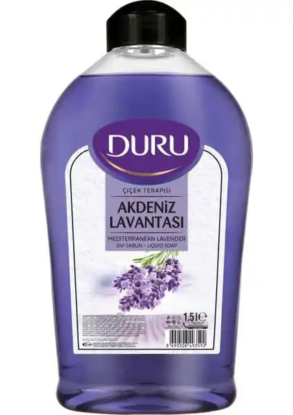 Duru Çiçek Terapisi Akdeniz Lavantası Sıvı Sabun Doğal ve Cilt Dostu Temizlik Ürünü