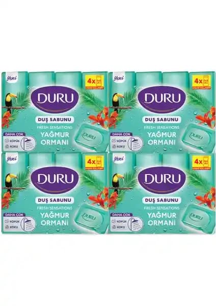 Duru Fresh Sensations Yağmur Ormanı Duş Sabunu 16'lı Paketle Doğal Temizlik ve Ferahlık
