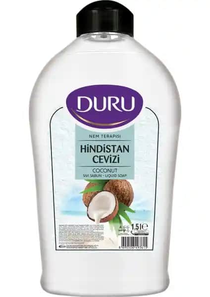 Duru Nem Terapisi Hindistan Cevizli Sıvı Sabun 1.5 L, Doğal ve Etkili Temizlik İçin Güvenilir Tercih