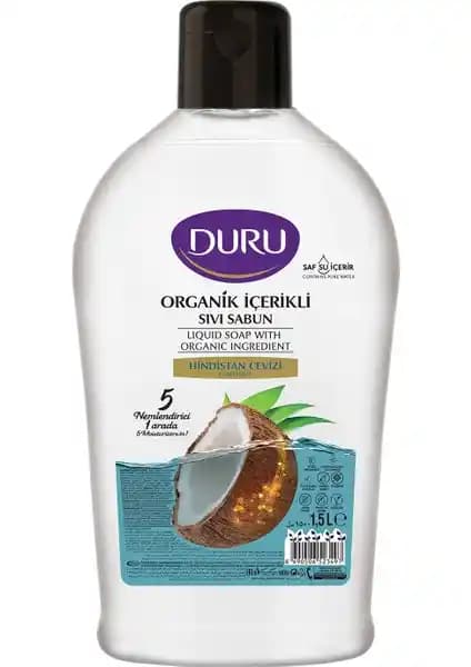 Duru Organik Hindistan Cevizli Sıvı Sabun: Doğal ve Cilt Dostu Temizlik Çözümü
