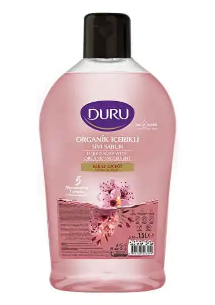 Duru Organik Kiraz Çiçeği Sıvı Sabun: Doğal ve Nemlendirici Temizlik Çözümü