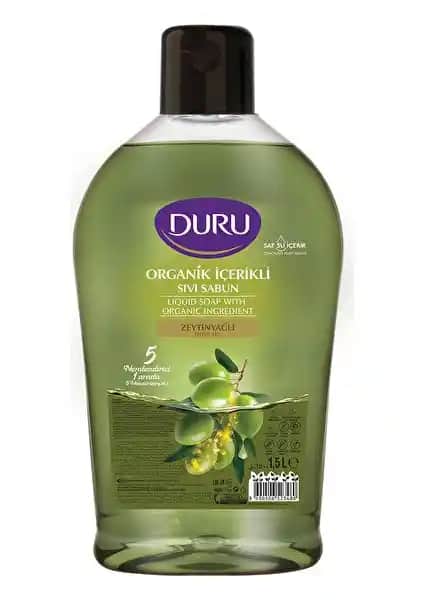 Duru Organik Zeytinyağlı Sıvı Sabun: Doğal İçeriklerle Güçlü Temizlik ve Bakım