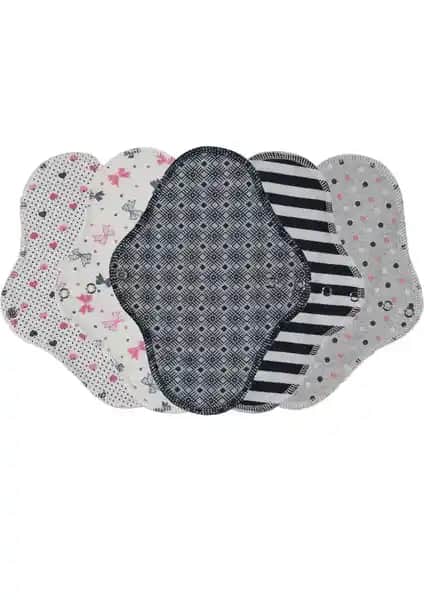 Ekoped Doğal Yıkanabilir Kadın Pedi 5'li Set Sağlıklı ve Sürdürülebilir Hijyen Seçeneği