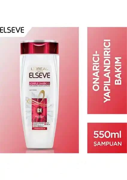 Elseve Komple Onarıcı 5 Şampuan: Saçlarınızı Güçlendiren ve Onaran Bakım Ürünü
