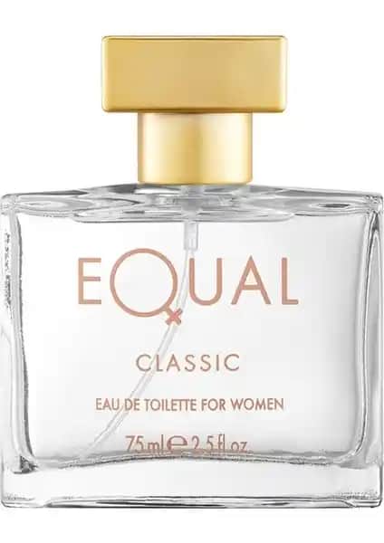 Equal Classic Kadın Edt 75 ml Zarif ve Çekici Parfüm, Günlük ve Özel Kullanımlar İçin