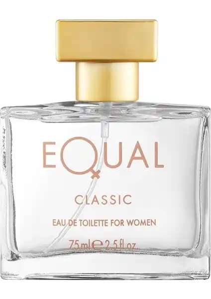 Equal Classic Kadın Edt 75 ml Zarif ve Çekici Parfüm, Günlük ve Özel Kullanımlar İçin