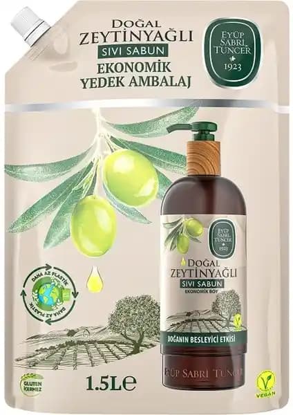 Eyüp Sabri Tuncer 1,5 lt Doğal Zeytin Yağı İçeren Sıvı Sabun Ürün Tanıtımı ve Özellikleri