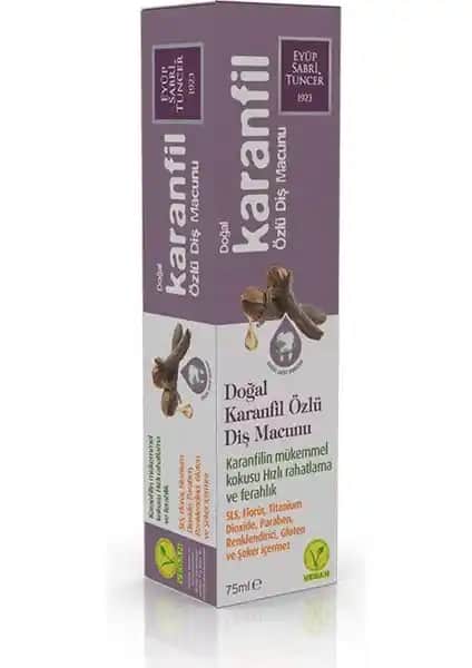 Eyüp Sabri Tuncer 75 ml Doğal Karanfil Özlü Diş Macunu Sağlıklı ve Güçlü Dişler İçin Uygun