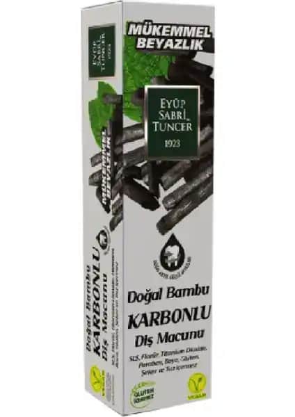Eyüp Sabri Tuncer Doğal Bambu Karbonlu Diş Macunu: Doğal ve Etkili Ağız Bakımı için Güvenilir Tercih