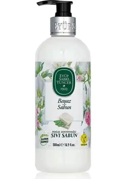 Eyüp Sabri Tuncer Doğal Zeytinyağlı Beyaz Sıvı Sabun - Cilt Dostu Temizlik ve Bakım Ürünü