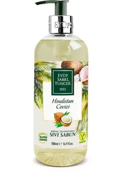 Eyüp Sabri Tuncer Doğal Zeytinyağlı Sıvı Sabun Hindistan Cevizi 500 ml Güvenilir ve Doğal Bakım Ürünü