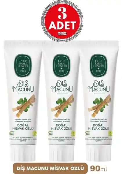 Eyüp Sabri Tuncer Misvak Özlü Diş Macunu Doğal İçeriklerle Güçlendirilmiş Günlük Ağız Bakım Ürünü