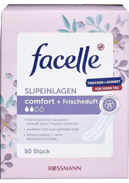 Facelle Günlük Ped 50'li: Nefes Alan, Güçlü Emici ve Ferah Kokulu Kadın Hijyen Ürünü