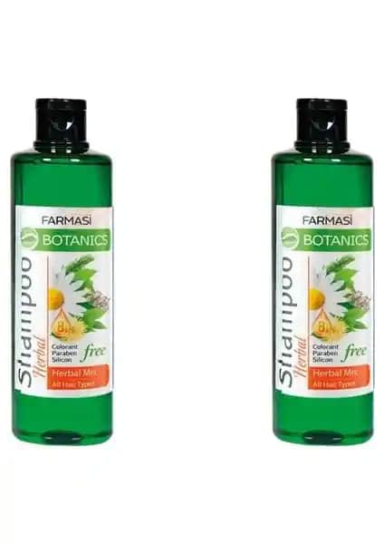 Farmasi Botanıcs Herbal Mix Şampuan Doğal İçeriklerle Saç Güçlendirme ve Canlılık Artırıcı