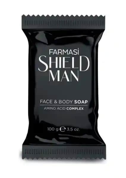 Farmasi Shield Man Erkekler İçin Yüz ve Vücut Sabunu Doğal İçeriklerle Temizlik ve Nemlendirme