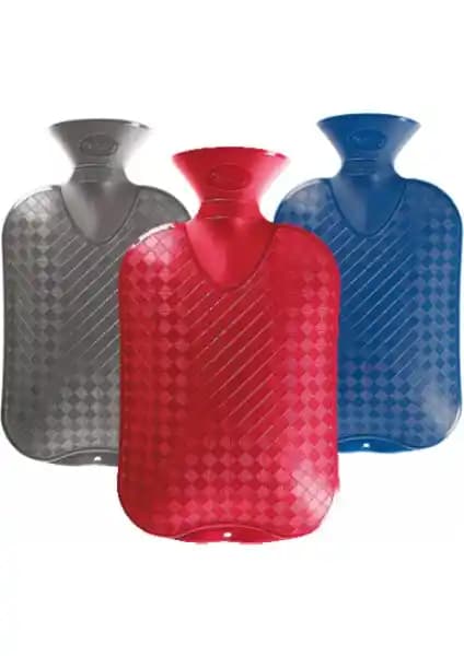 Fashy Düz Mavi Termofor 2L Güvenli ve Çok Amaçlı Kullanım için İdeal Terapi Aracı