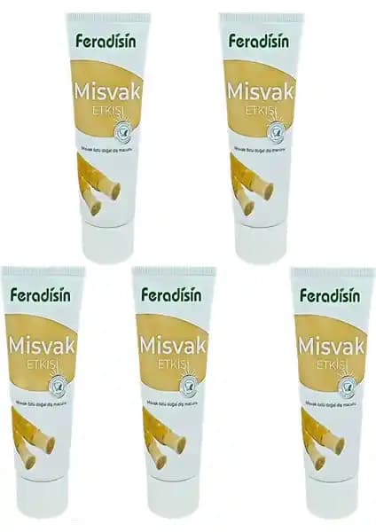Feradisin Misvak Özlü Helal Diş Macunu Seti Doğal ve Güçlü Ağız Bakımı İçin Uygun