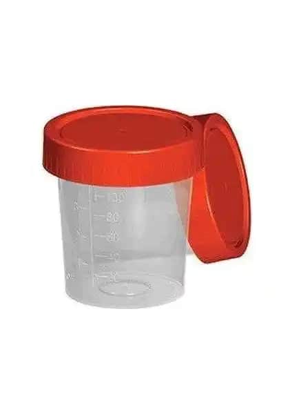 Fıratmed Steril İdrar Kabı 100 ml, Hijyenik ve Güvenilir Tıbbi Malzeme, 10'lu Paket