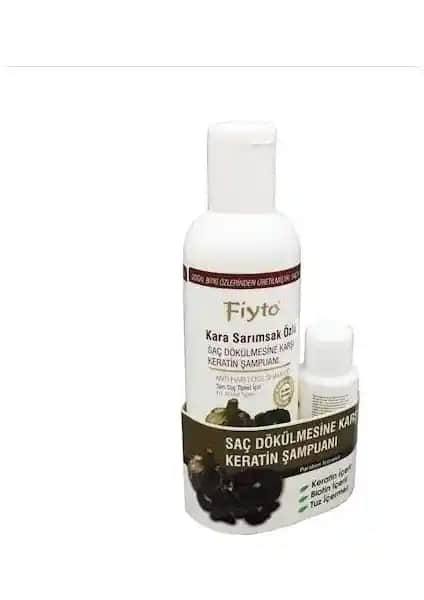 Fiyto Kara Sarımsak Özlü Keratin Şampuanı: Saç Dökülmesine Karşı Doğal ve Güçlendirici Çözüm