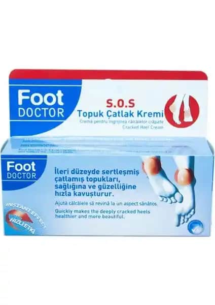 Foot Doctor SOS Topuk Çatlak Kremi: Yoğun Nemlendirme ve Hızlı Etki Sağlayan Bakım Ürünü