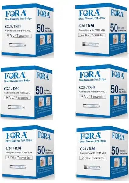 Fora Ölçüm Stribi 6 x Kutu ile Güvenilir ve Ekonomik Diyabet Kan Şekeri Takibi