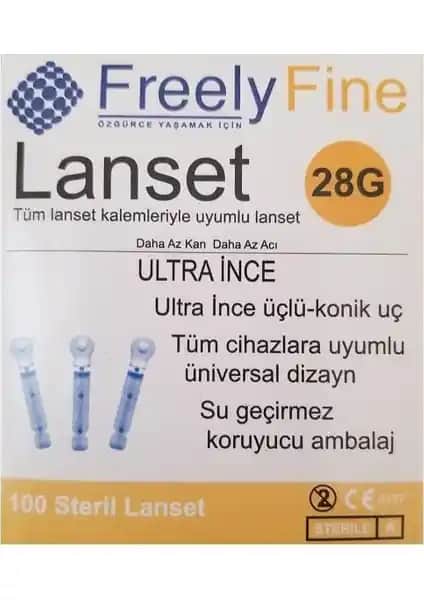 Freely Steril Yassı Lanset 100 Adet: Güvenilir ve Konforlu Cerrahi Hijyen Ürünü