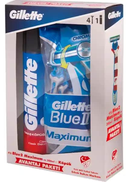 Gillette Blue2 Milli Takım Özel Paketi: Hassas ve Konforlu Tıraş Deneyimi İçin Uygun