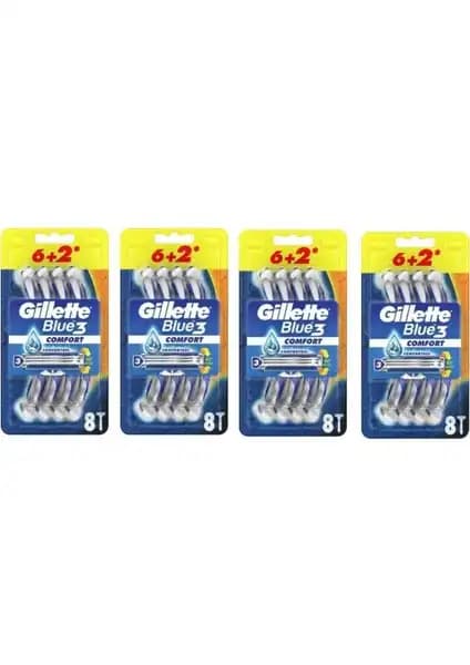 Gillette Blue3 Comfort Kullan-At Tıraş Bıçağı: Günlük Bakımda Güvenilir ve Konforlu Çözüm